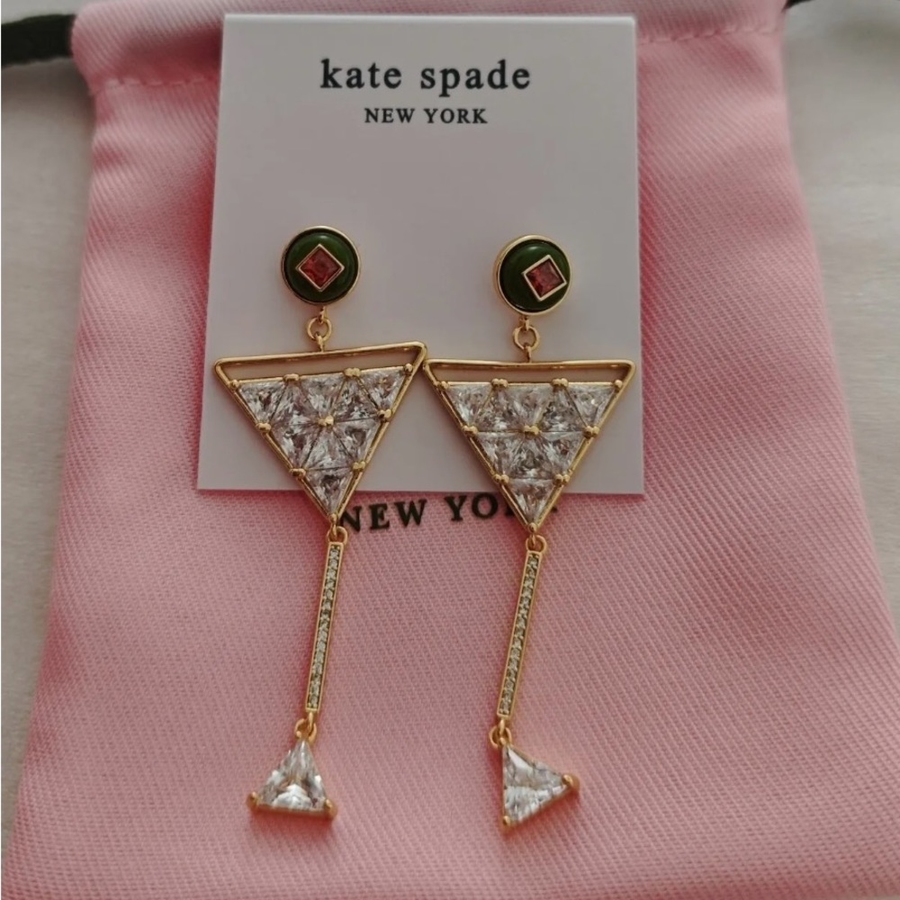 KATE SPADE Shaken Or Stirred Statement Earrings - Picture 5 of 6